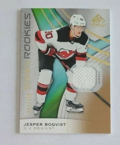 2019-20 SP Game Used Jesper Boqvist New Jersey Devils 112/599 - Jersey WHITE - Picture 1 of 1