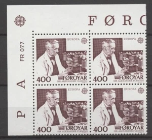 No: 110109 - ISLAS FAROE - ""E-CEPT"" - UN ANTIGUO BLOQUE DE 4 (400) con MARGEN - ¡ESTAMPILLADA SIN MONTAR O NUNCA MONTADA - Imagen 1 de 1