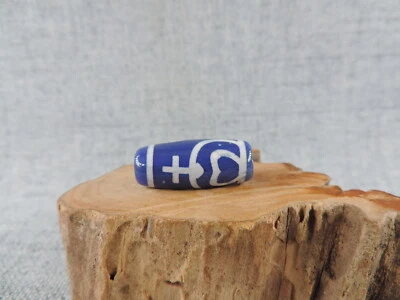 Antique Tibetan Agate Dzi Bead  Amulets  Pendant Bracele Old Gzi Beads C5 - Image 1 of 4