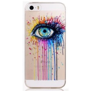 COQUE iPHONE 5C OEIL MULTICOLORE EYE RAINBOW SILICONE SOUPLE (TPU) - Photo 1 sur 1