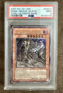 2007 Yu-Gi-Oh! REIGN-BEAUX, OL/D. W. STON-Ultimate Rare #EN017 PSA 9 - Picture 1 of 2