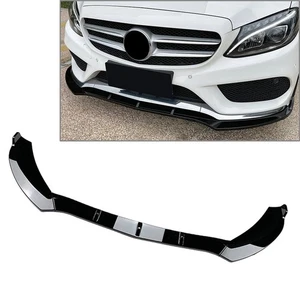 3-teiliger Frontstoßstangenspoiler für Benz C-Klasse W205 C180 2015–2018 - Bild 1 von 7
