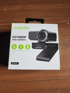 AUSDOM Full HD 1080p Webcam with Auto Low-light Correction aw635 NEW - Photo 1/4