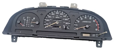 1994-1997 Nissan Pathfinder D21 AUTOMATIC Cluster w CLOCK less LENS 227k *BLEM - Image 1 of 4