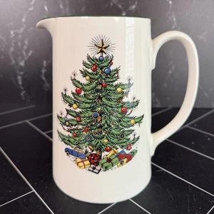 Cuthbertson Original Christmas Tree 7 1/4" Tall Beverage Pitcher Made in England - Picture 1 of 8