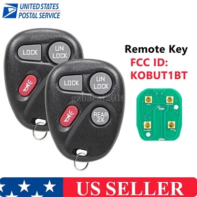 2 适用于 1998 1999 2000 2001 年雪佛兰 Blazer 汽车钥匙链遥控器 KOBUT1BT — 第 1/4 张图片
