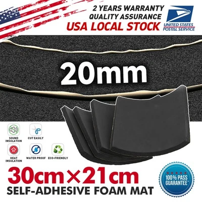 Amortiguador de sonido autoadhesivo espuma impermeable para hogar cocina armario de almacenamiento Foto 1 de 4