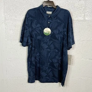 Polo de rendimiento manga corta estampado palma azul XL PGA TOUR para hombre, $68 - Imagen 1 de 6