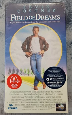 Field of Dreams VHS (NEW) New Sealed McDonald’s Mgm Watermarks Foto 1 de 4