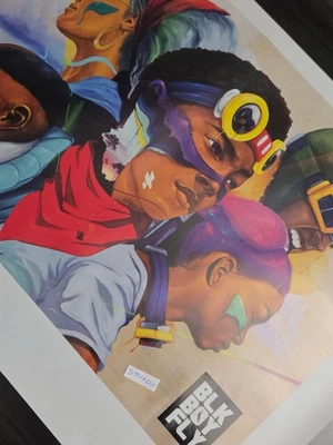 2017 Hebru Brantley "Black Boy Fly" Comic Con pôster exclusivo Max Sansing C2E2 - Imagem 1 de 4
