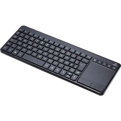 Renkforce MT-1006 Funk Tastatur, Touchpad Deutsch, QWERTZ Schwarz Integrierte... - Bild 1 von 4
