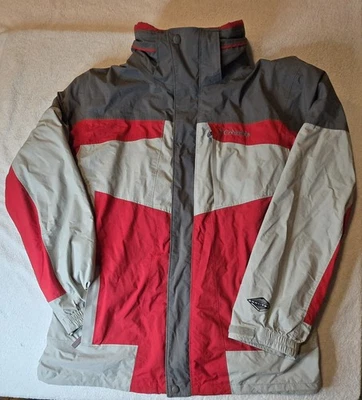 Columbia Omni-Tech Interchange Bugaboo 3-in-1 Jacket Men’s L Waterproof Red Grey - Image 1 of 4