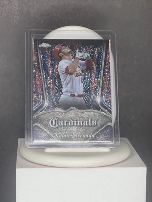 Nolan Arenado Pinstriped Chrome Insert #P-4 2022 Topps Chrome Baseball - Image 1 of 2