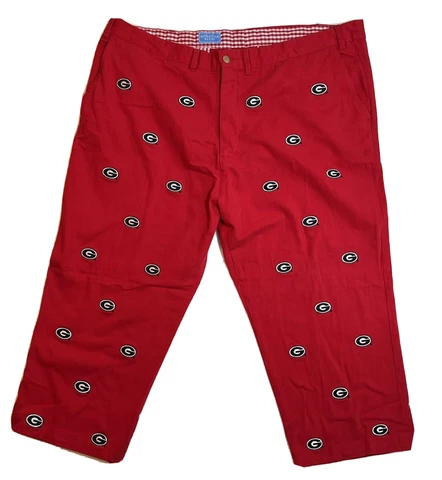 Pennington & Bailes University of Georgia UGA Bulldogs Stadium Pants Sz 46 Red Cover