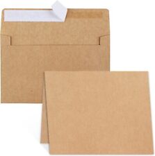 Blank Cards and Envelopes 4x6, 30 Pack A4（Blank Envelopes）, Brown 