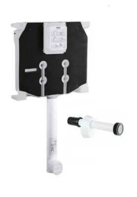 GROHE CASSETTA INCASSO SCARICO WC 38863000 AV1 80 MM CON CANOTTO PER VASO - Immagine 1 di 2