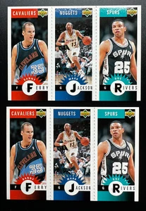 2) 1996-97 Collector's Choice Mini Tarjeta de Baloncesto #M75 Ferry/Jackson/Rivers - Imagen 1 de 2