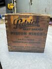 Vintage PEDRICK Piston Rings Wooden Box. Plus Piston Rings, Dividers, and Charts