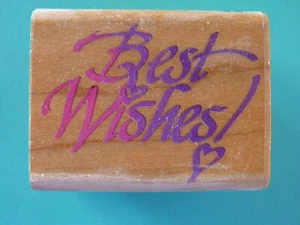 ¡Los mejores deseos! - Sello de goma Sentiment STAMPENDOUS - Imagen 1 de 2