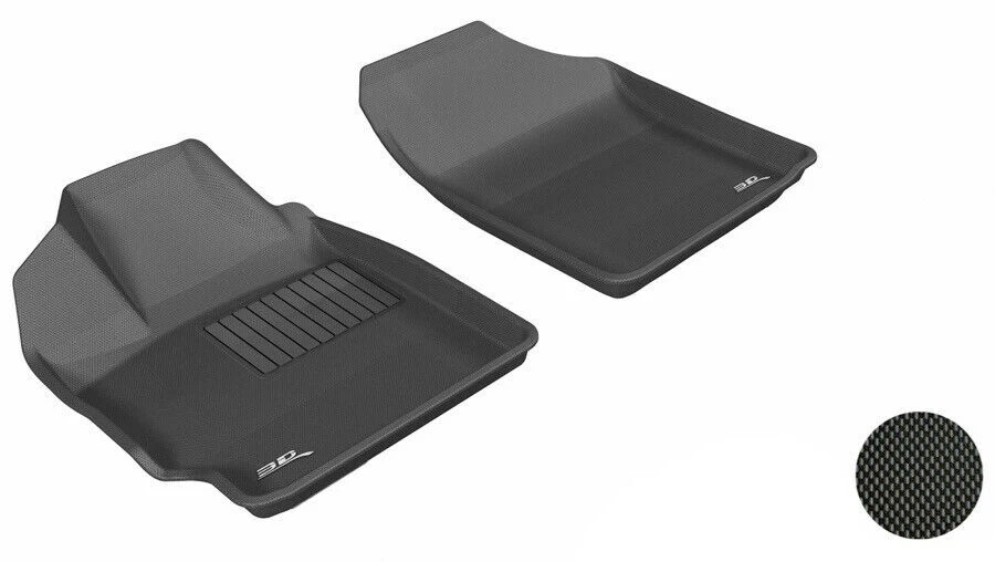 Forros de piso 3D MAXpider preto 1ª linha 2 peças para Toyota Yaris - Imagem 1 de 4