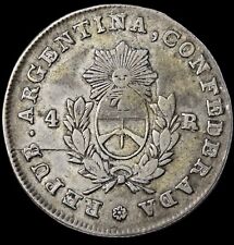 Argentina Rioja 4 reales 1852 B rare 