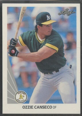 1990 Leaf #516 Ozzie Canseco Oakland Athletics - Image 1 of 2