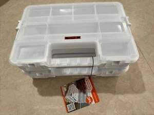 Tactix 2 Piece Interlock Organiser Set 18 Compartments 308mm X 220mm X 66mm - Picture 1 of 4
