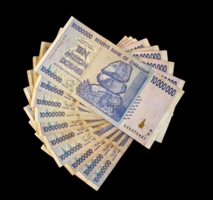 10 pcs x Zimbabwe 10 Million Dollar banknotes-2008/AA-circulated condtion / P-78 - Picture 1 of 2