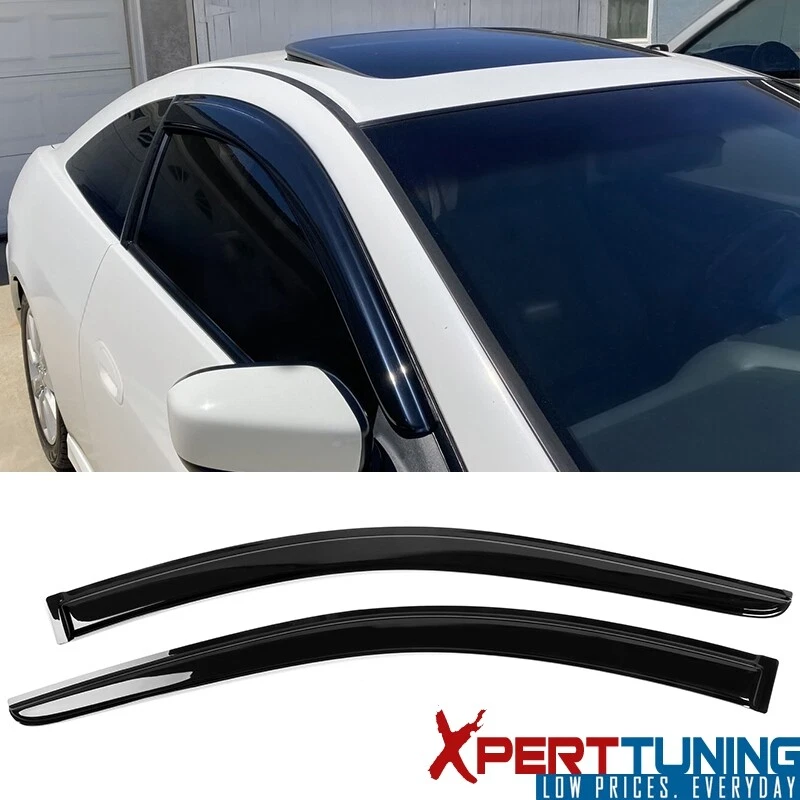 Se adapta a 03-07 Honda Accord cupé viseras de ventana ventilación deflector de lluvia acrílico 2 piezas Foto 1 de 4