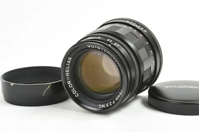 Voigtlander COLOR HELIAR 75mm f/2.5 MC Black Leica L39 LTM [Good] 06-r47 - Image 1 of 4