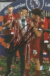 LIVERPOOL: NECO WILLIAMS SIGNED 6x4 PREMIER LEAGUE TROPHY CELEBRATION PHOTO+COA - Picture 1 of 1
