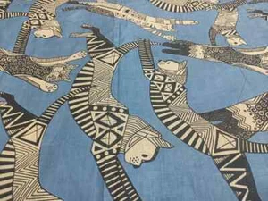 25 Yard Indian Cotton Handmade Print Fabric Sanganeri Hand Block Printed Fabric - Picture 1 of 5