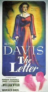 The Letter Bette Davis Vintage Movie Poster - Picture 1 of 1
