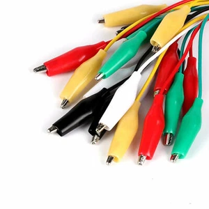20PCS 50cm Doppia Estremità Coccodrillo Clip Cavo Alligatore Jumper Filo Test Cavi - Foto 1 di 4