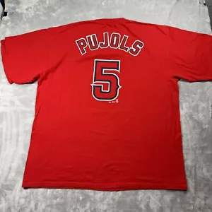 L.A. ANGELS ALBERT PUJOLS #5 T-Shirt By Majestic Men’s 2XL - Picture 1 of 8