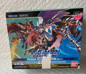 Digimon Release Special Booster Ver 1.0 Card Game Box BT01-03 Englisch. - Bild 1 von 3