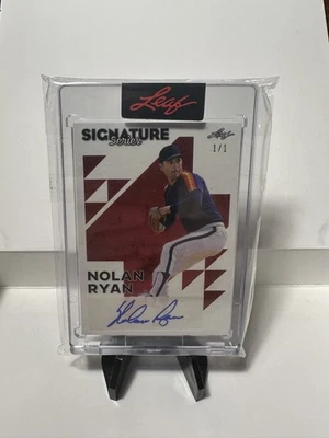 2023 Leaf Signature Series Nolan Ryan # 1/1 Autograph - Image 1 of 3