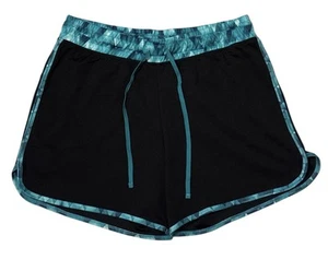 Made For Life Shorts Woman’s Size Medium Black With Green Trim 100% Polyester - Picture 1 of 4