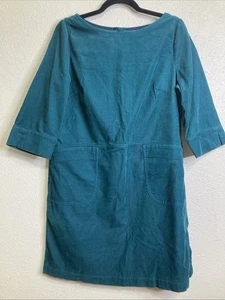 Boden Amber Dress Sz US 10R Green Corduroy Knee Length Front Pockets Preppy - Picture 1 of 3