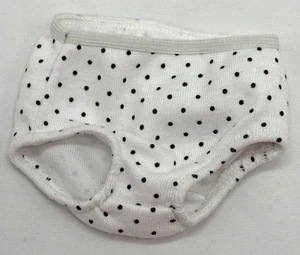 American Girl Doll Polka Dot UNDERWEAR Panties Black White Pleasant Company Vtg - Picture 1 of 3