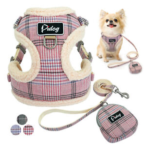 Dog Harness&Leash&Treat Bag Set Soft Mesh Pet Cat Walking Vest Small Medium Dogs