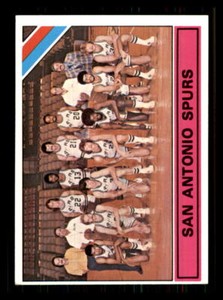 1975 Basketball Topps San Antonio Spurs TC San Antonio Spurs #327 3