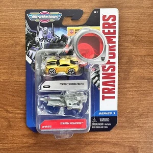 Micro Machines Transformers Confezione da 2 Bumblebee / Megatron #001 Chase Raro - Foto 1 di 2