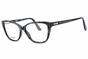 MOSCHINO MOS 583 EDC Brille Schwarz Blau Havanna Gestell 54mm - Bild 1 von 4