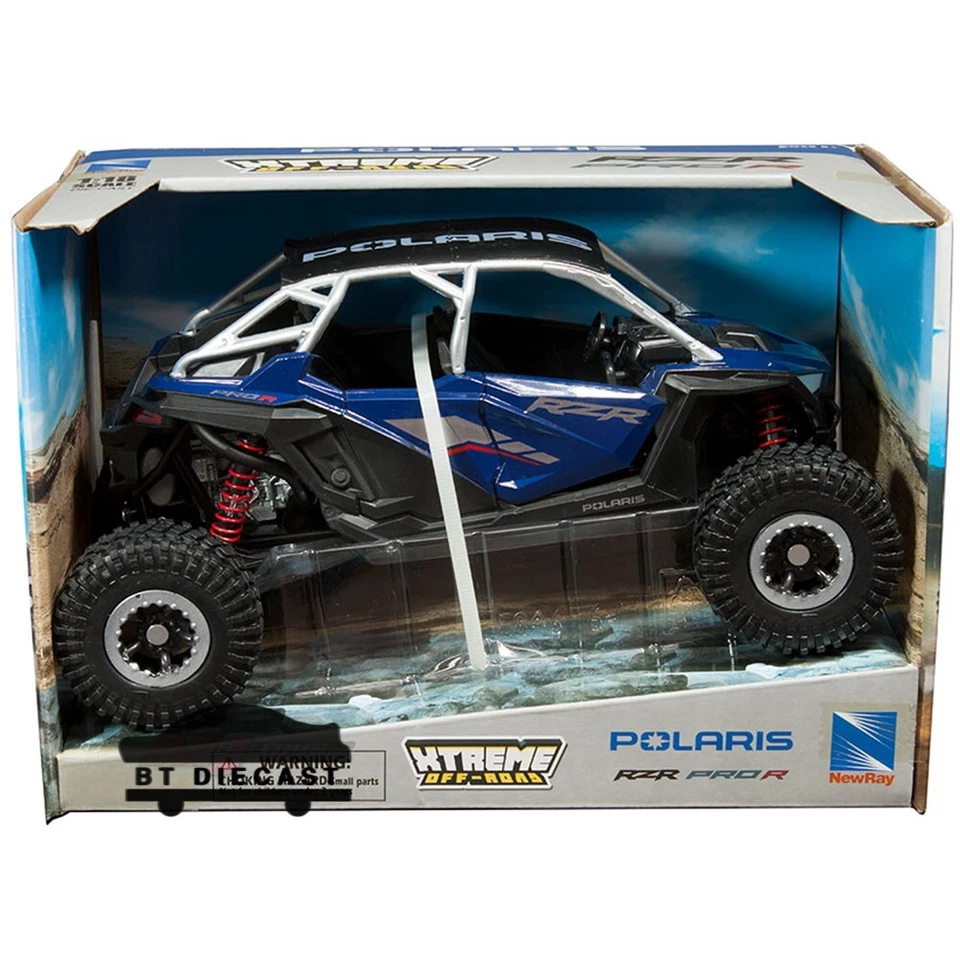 NEW RAY XTREME OFF ROAD POLARIS RZR PRO R 1/18 BLUE 58466 A - Image 1 of 1