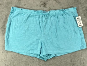 Secret Treasures NEW Womens Plus 2X 18W PJ Shorts Blue Knit Lounge Pull On NWT - Picture 1 of 10