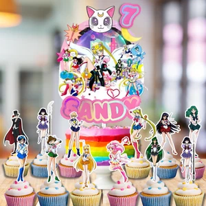SAILOR MOON cake topper birthday party supplies favor centerpiece decoration - Picture 1 of 15