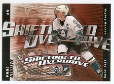 02/03 UPPER DECK MVP SHIFTING TO OVERDRIVE Hockey (#SO1-SO14) U-Pick From List