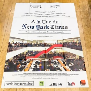 A LA UNE DU NEW YORK TIMES Affiche cinéma 120x160 ANDREW ROSSI, DAVID CARR 2011 - Afbeelding 1 van 1