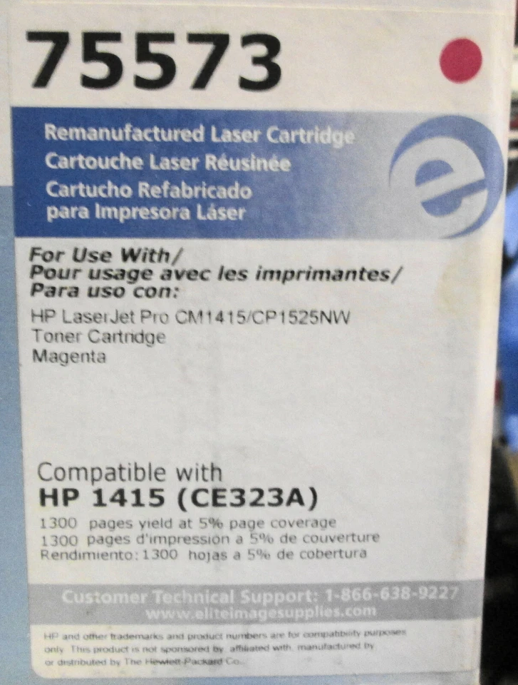 Elite Image 75572 Laser Cartridge Magenta - Image 1 of 1